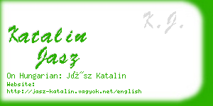 katalin jasz business card